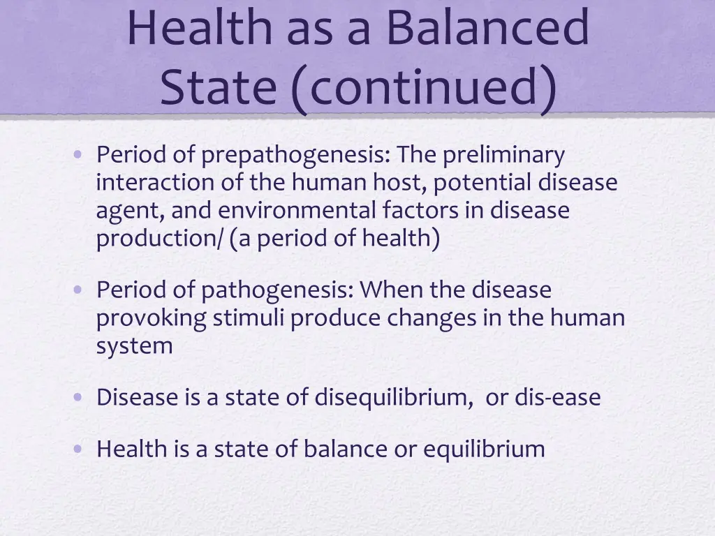 health as a balanced state continued 1