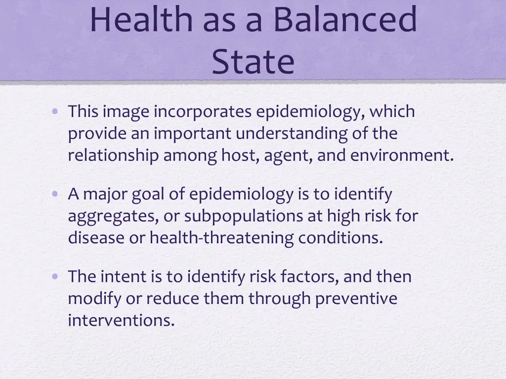 health as a balanced state