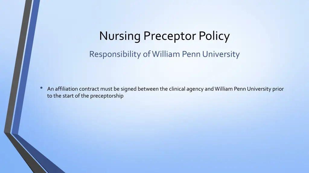 nursing preceptor policy 1