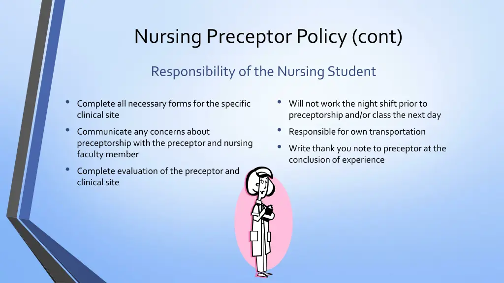 nursing preceptor policy cont 3