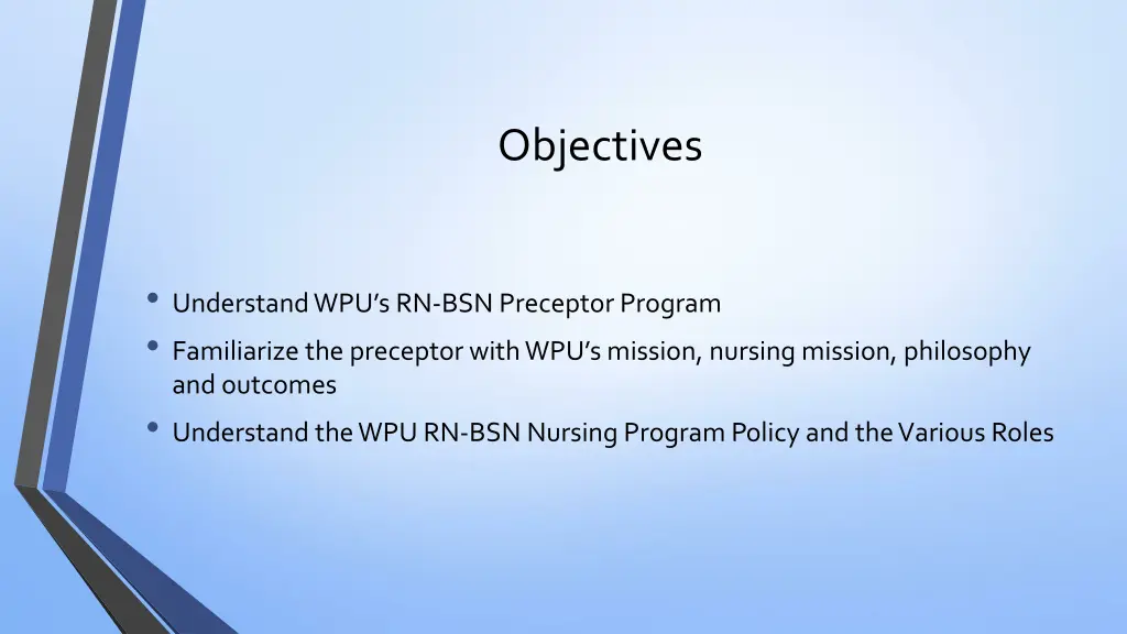 objectives