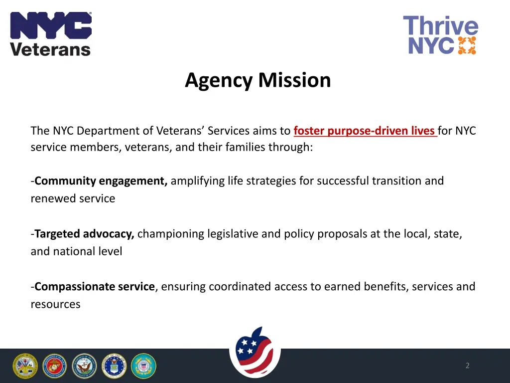 agency mission