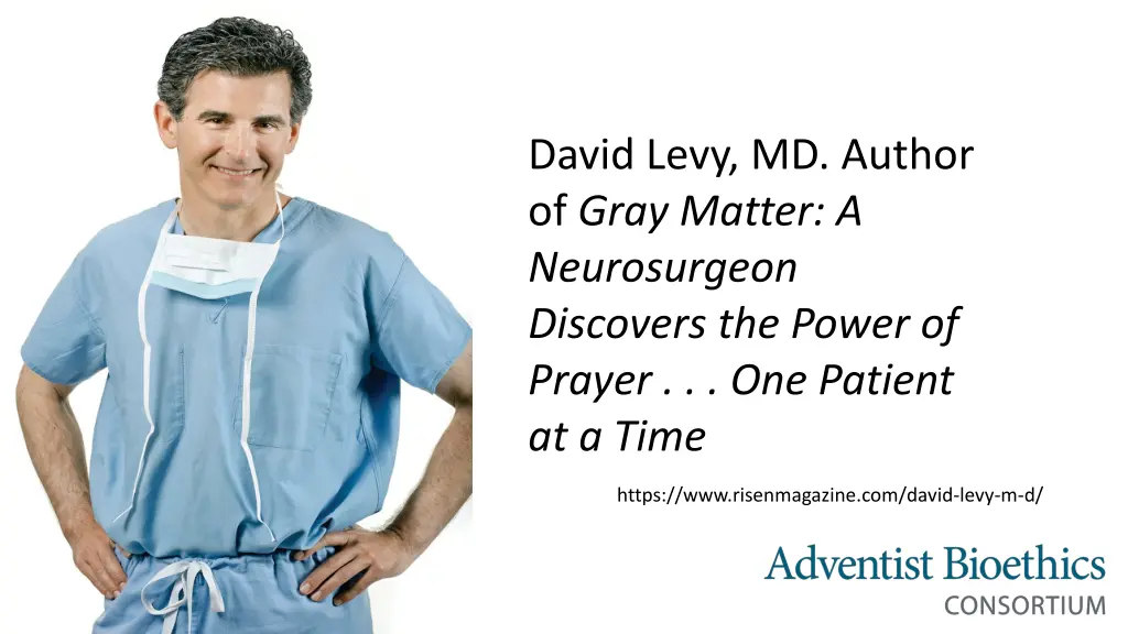 david levy md author of gray matter