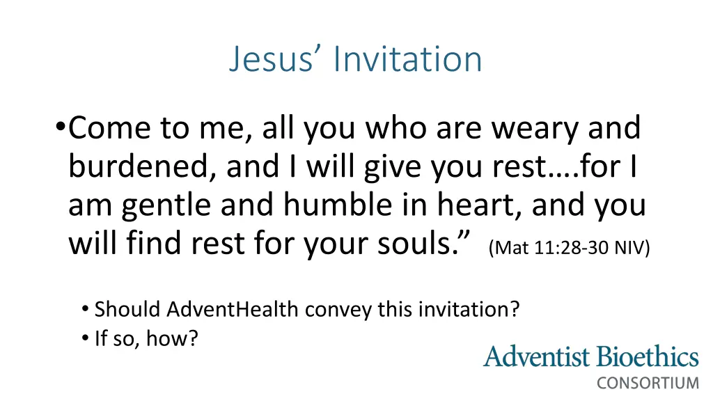 jesus invitation