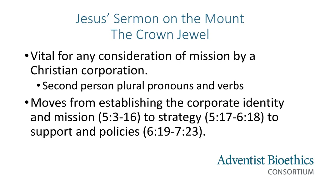 jesus sermon on the mount the crown jewel vital