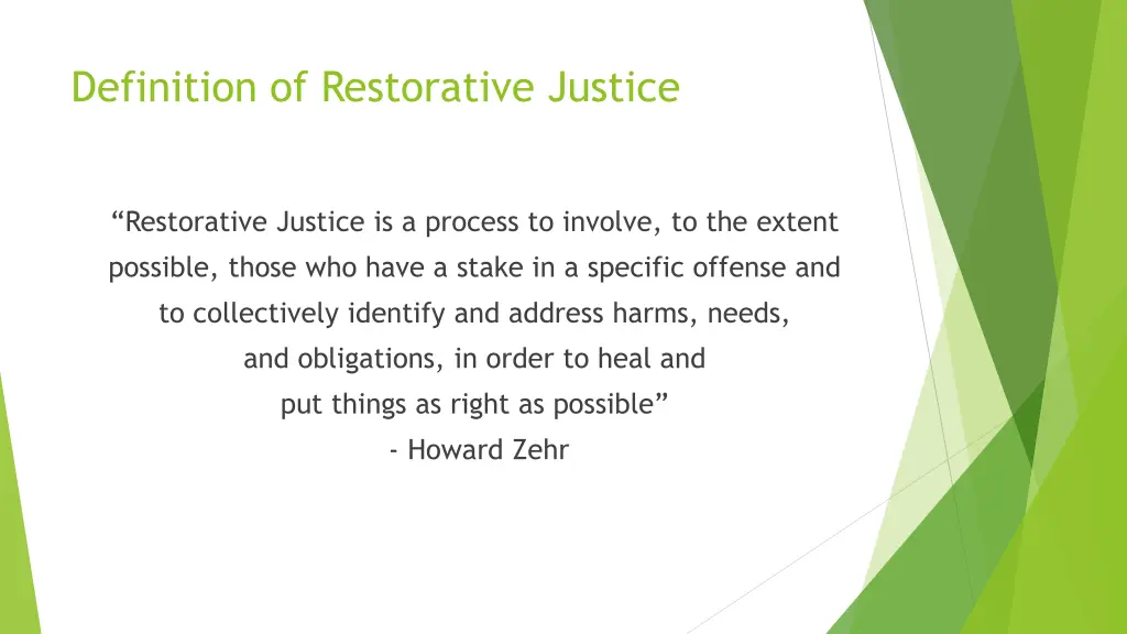 definition of restorative justice