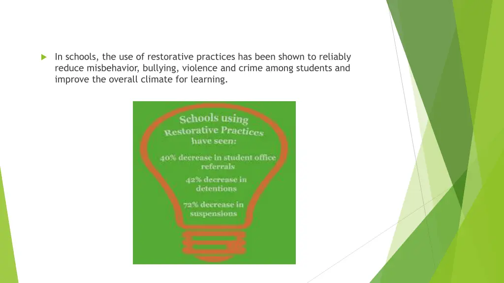 in schools the use of restorative practices