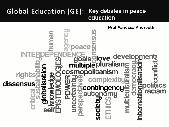 key debates in peace education