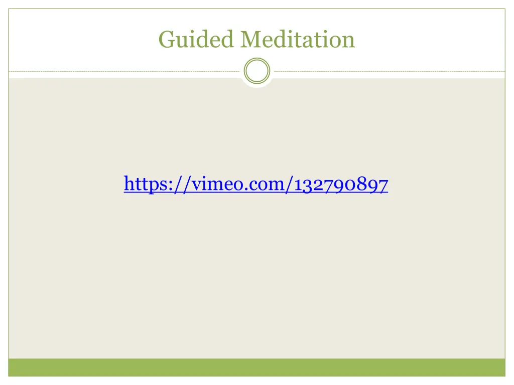 guided meditation