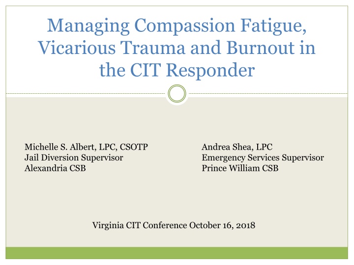 managing compassion fatigue vicarious trauma