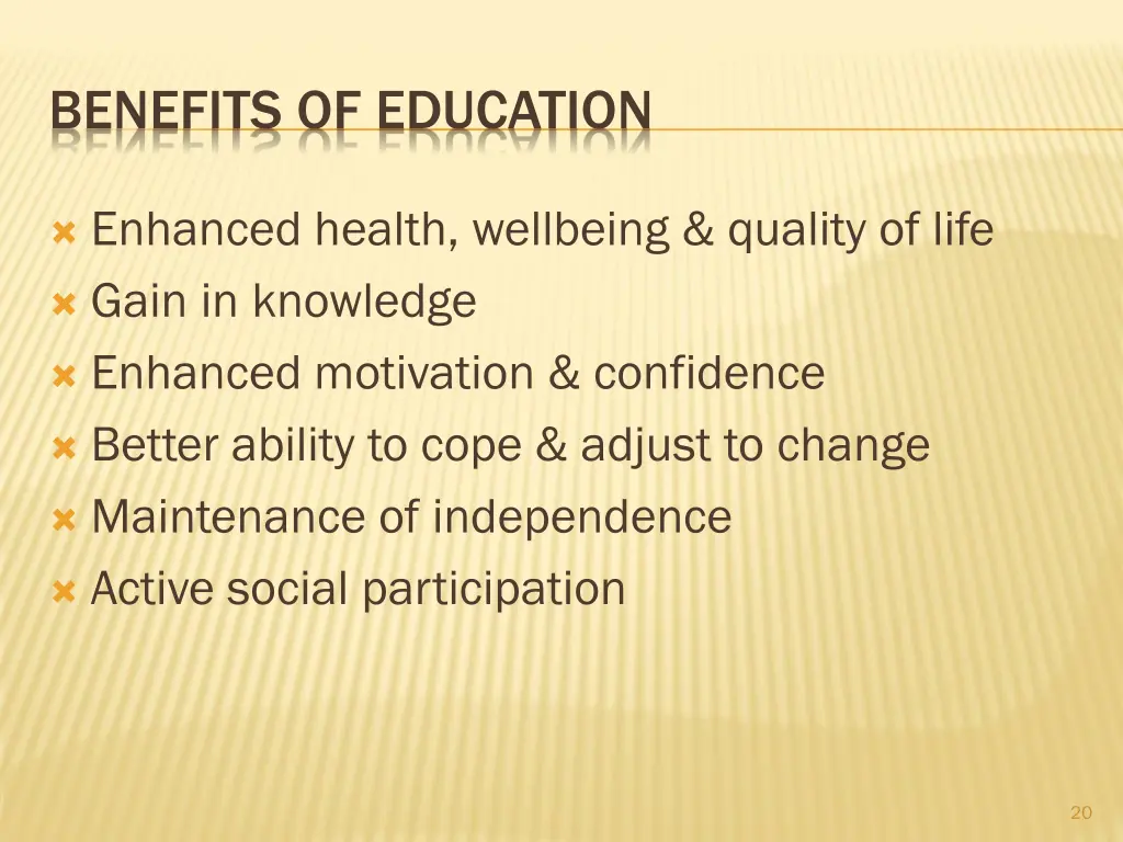 benefits of education