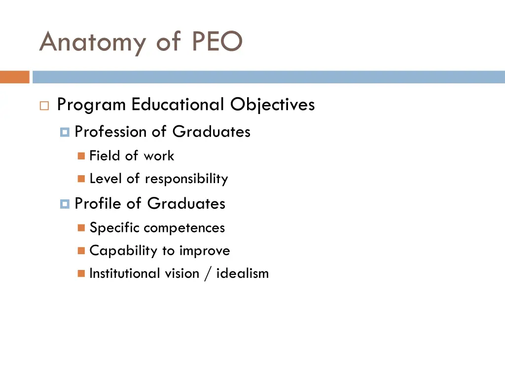 anatomy of peo