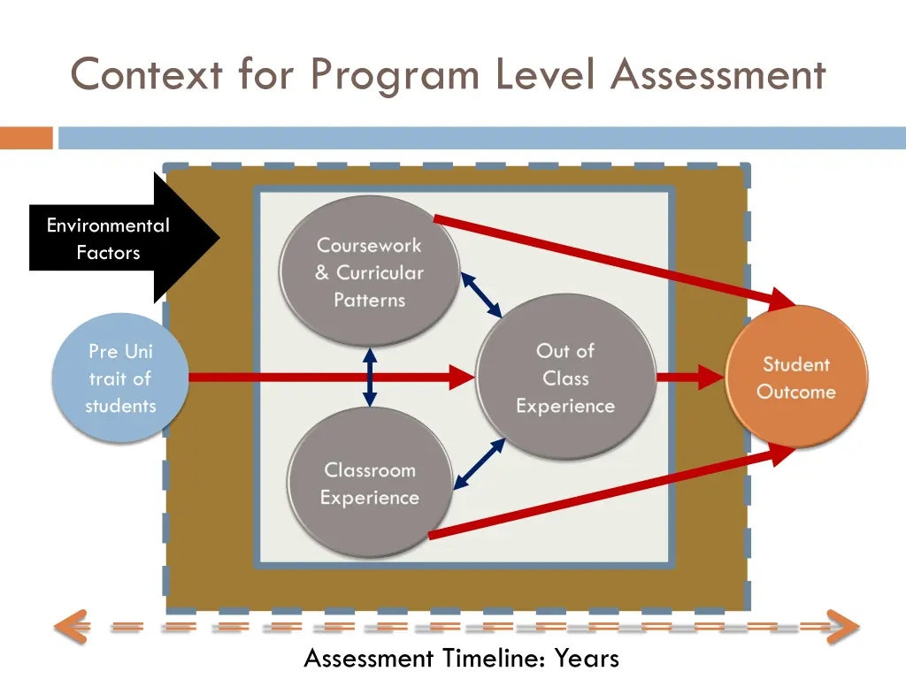 context for program level assessment