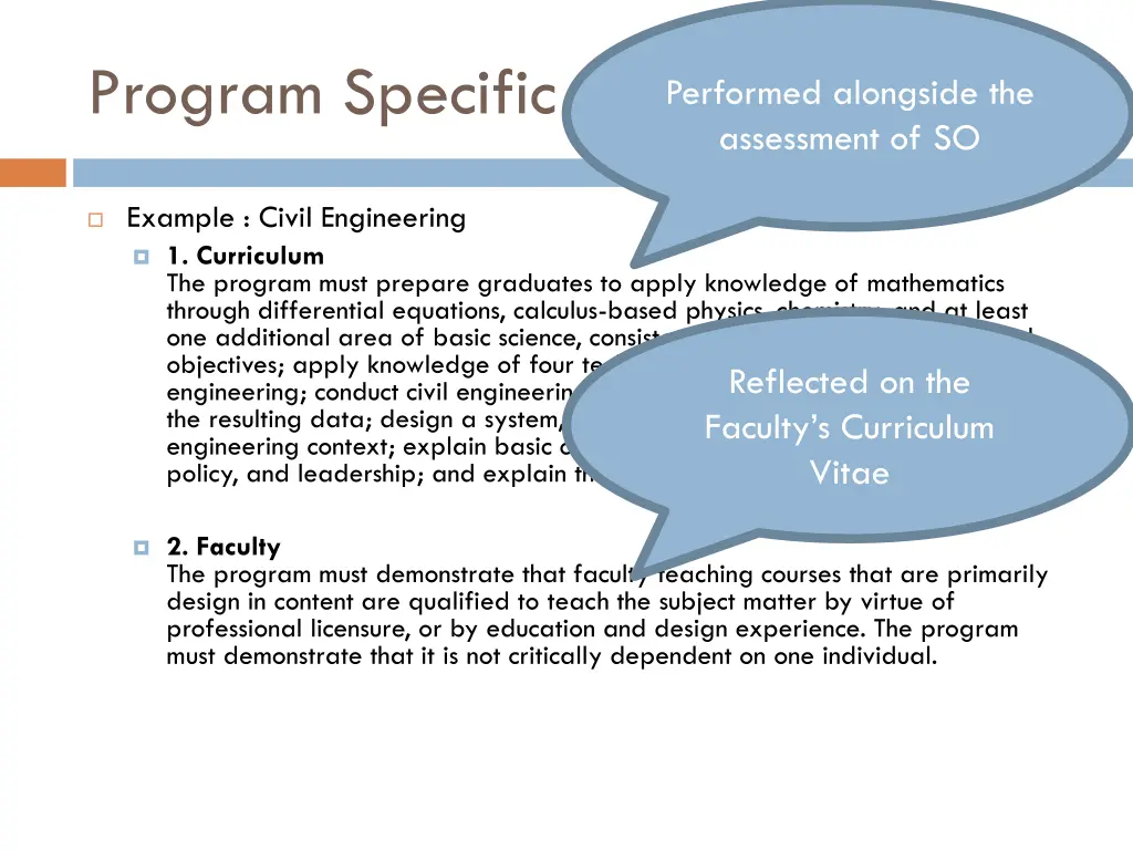 program specific outcomes 1