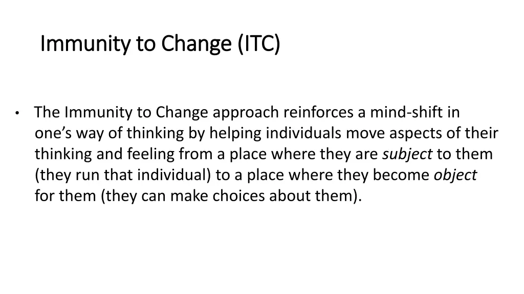 immunity to change itc immunity to change itc 1