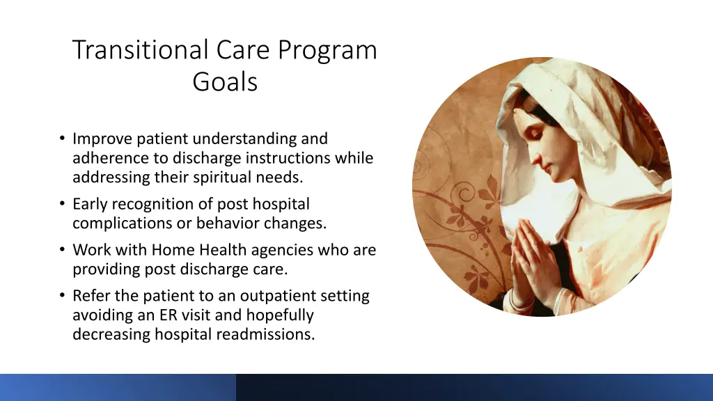 transitional care program goals