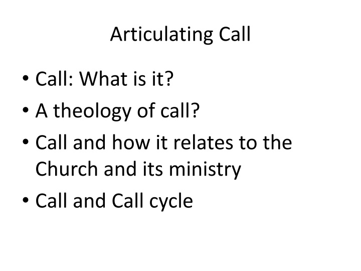 articulating call