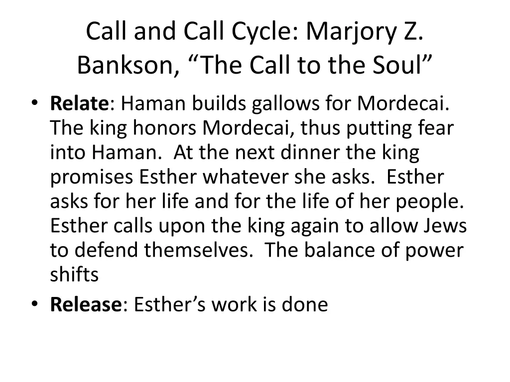 call and call cycle marjory z bankson the call 2