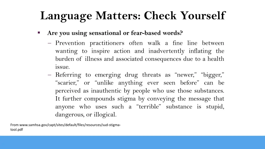 language matters check yourself 5