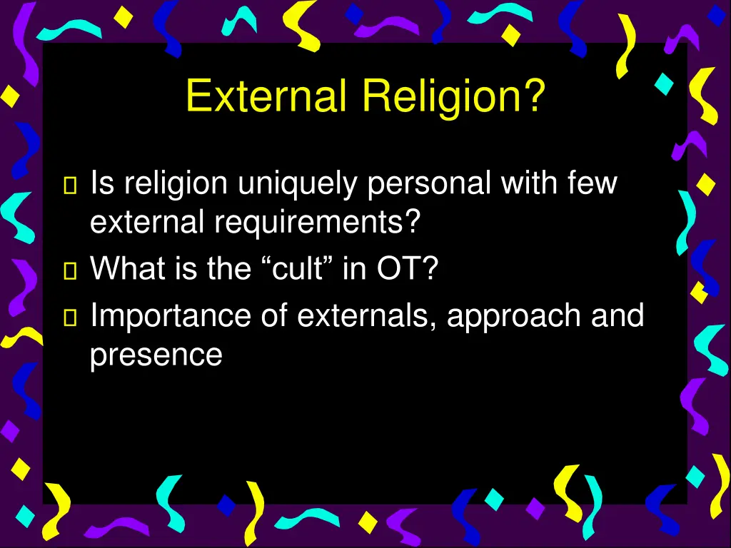 external religion