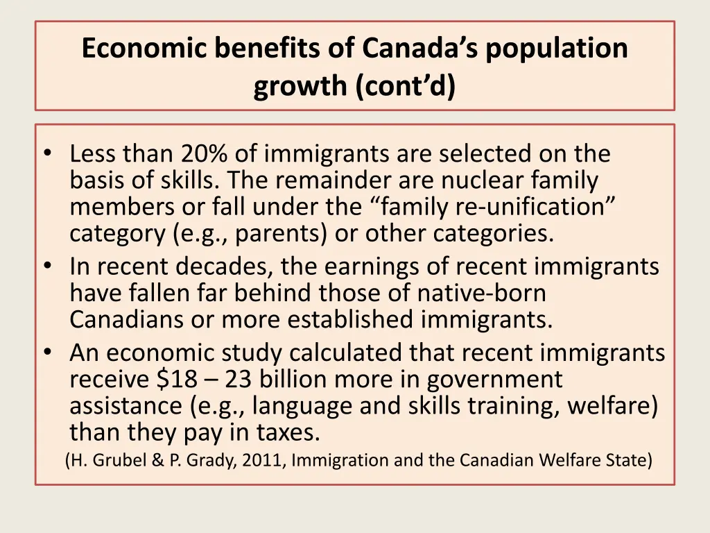 economic benefits of canada s population growth