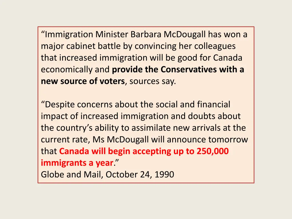 immigration minister barbara mcdougall