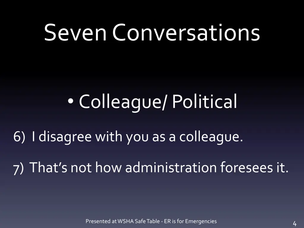 seven conversations 2