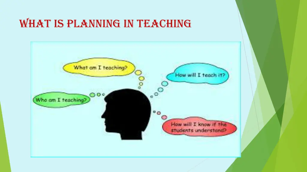 what is planning in teaching 1