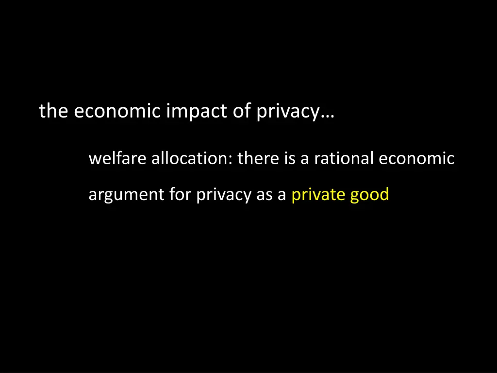 the economic impact of privacy 2