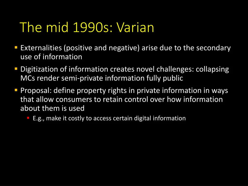 the mid 1990s varian