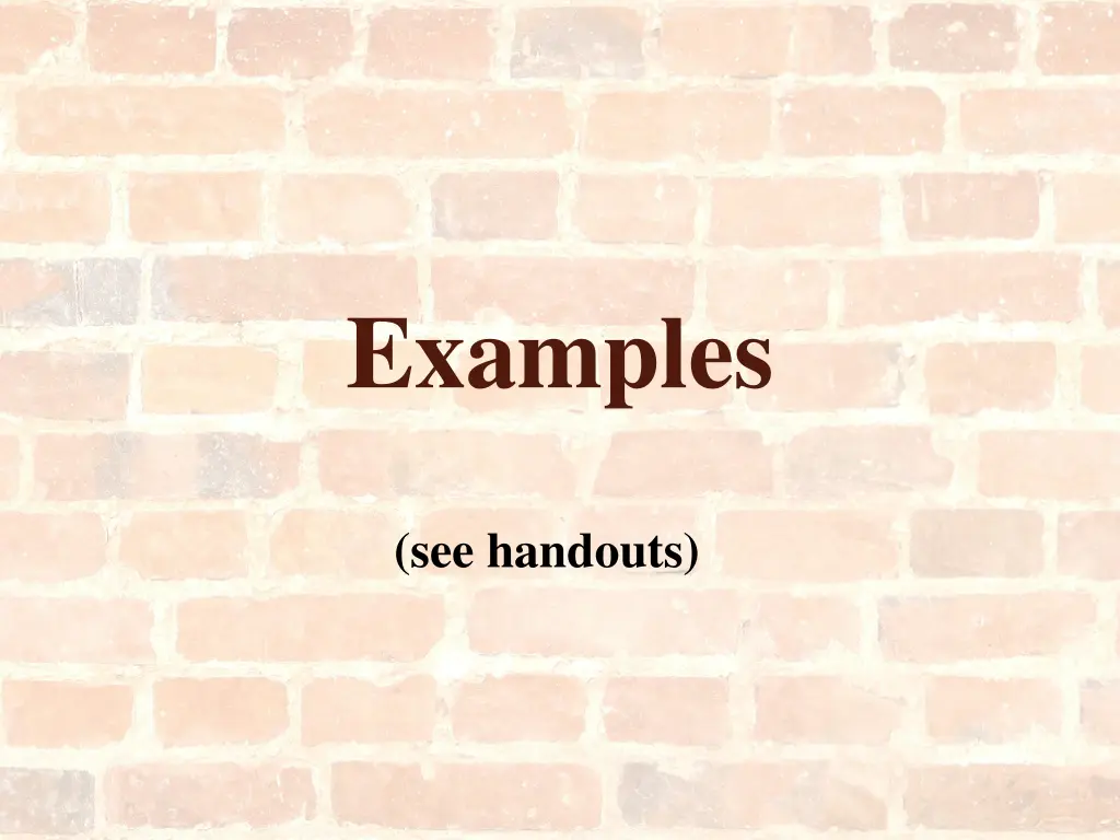 examples