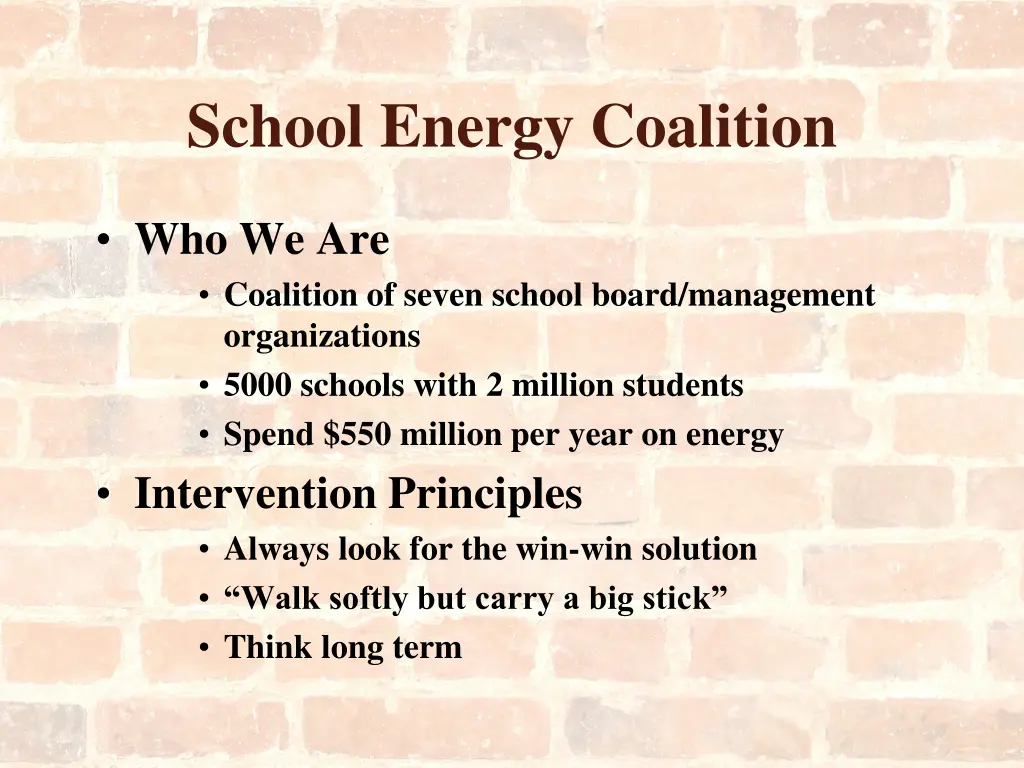 school energy coalition