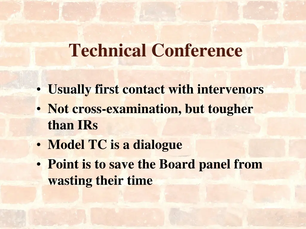 technical conference