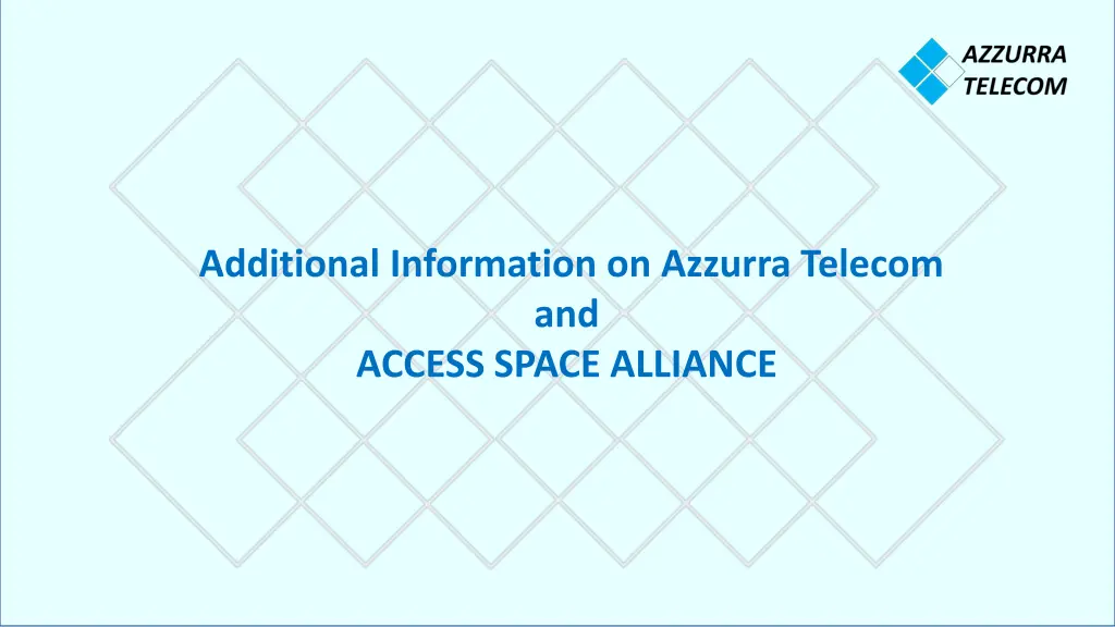 additional information on azzurra telecom