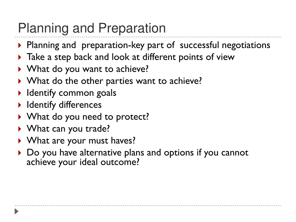 planning and preparation planning and preparation