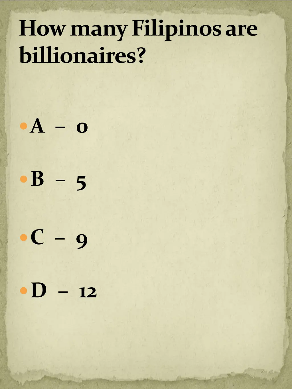 how many filipinos are billionaires