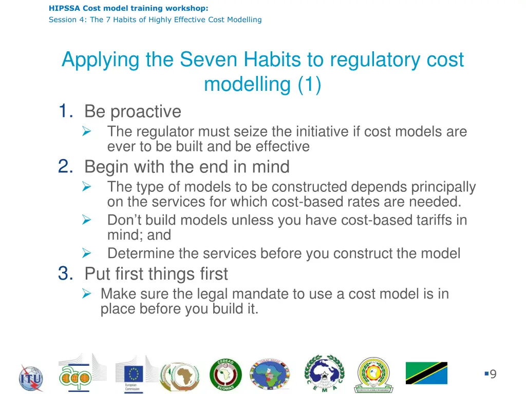 hipssa cost model training workshop session 8