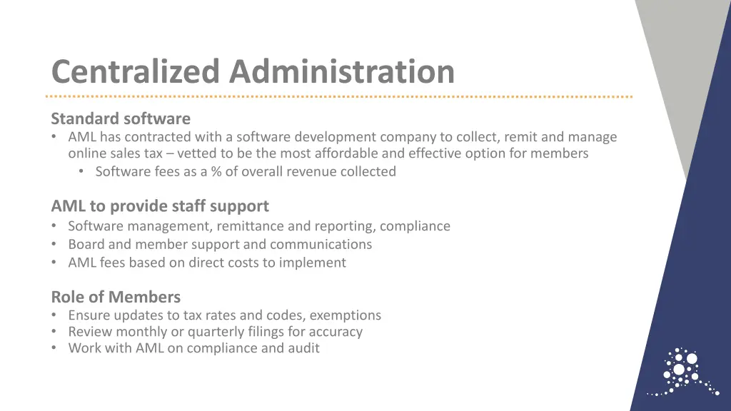 centralized administration