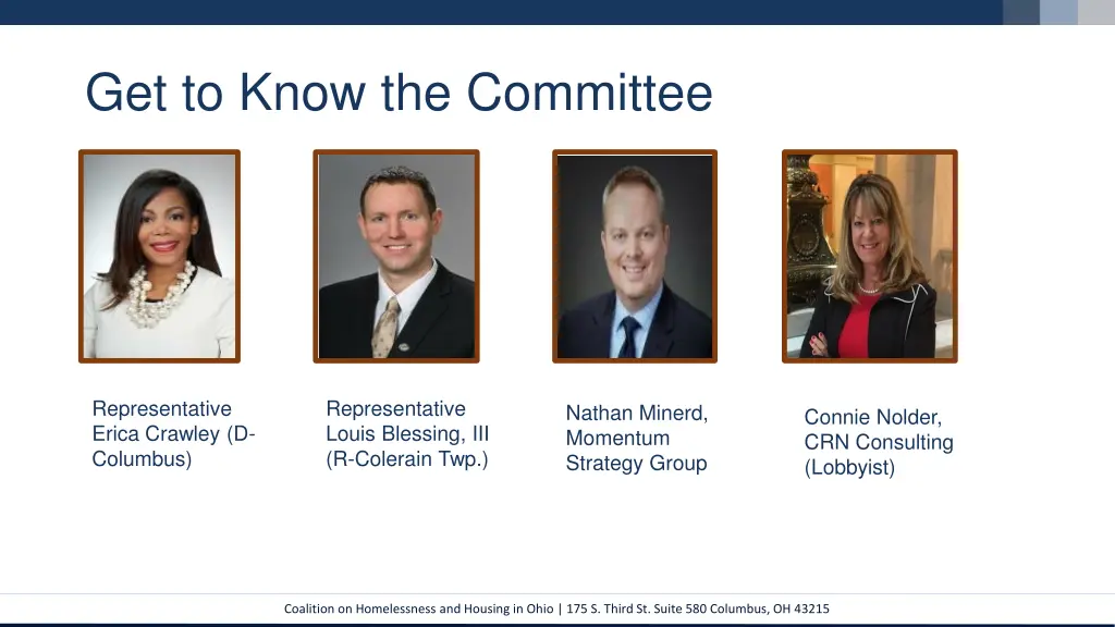 get to know the committee