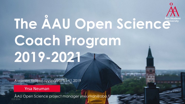 the au open science coach program 2019 2021