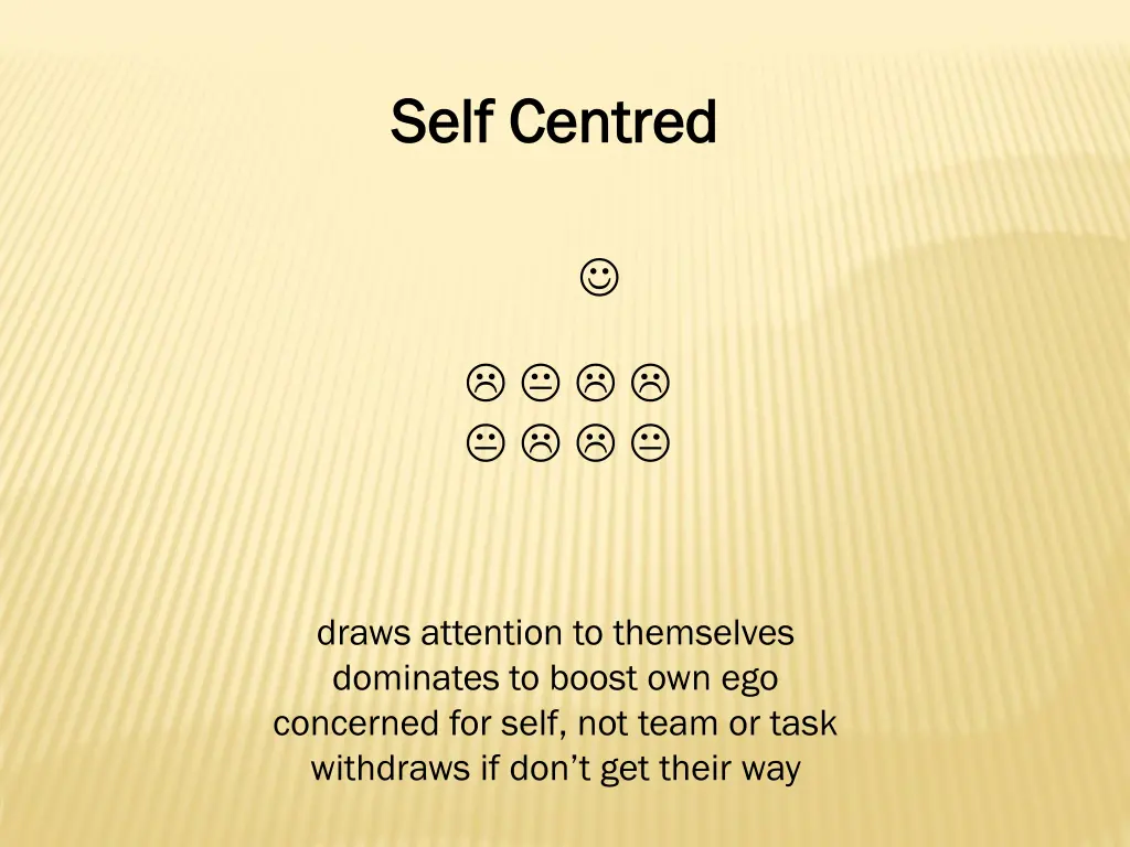 self centred self centred