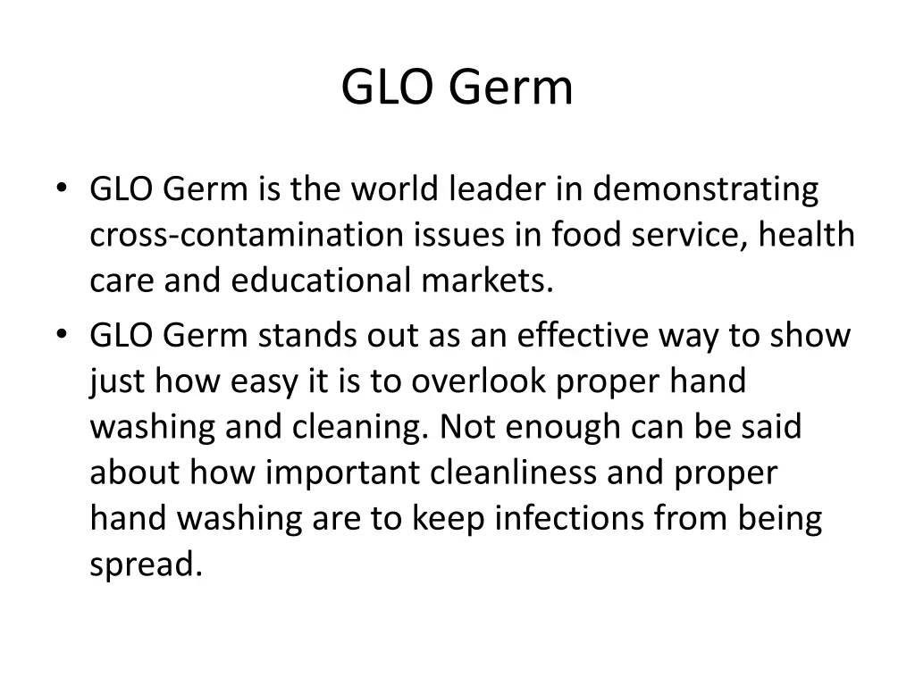 glo germ