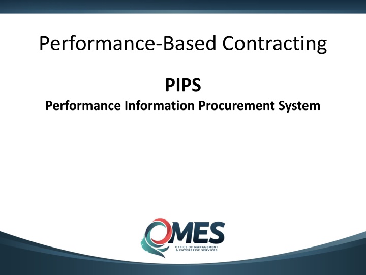 performance based contracting