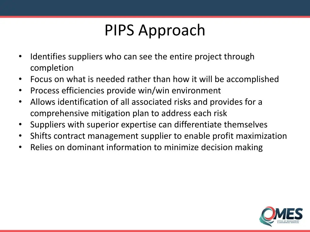 pips approach