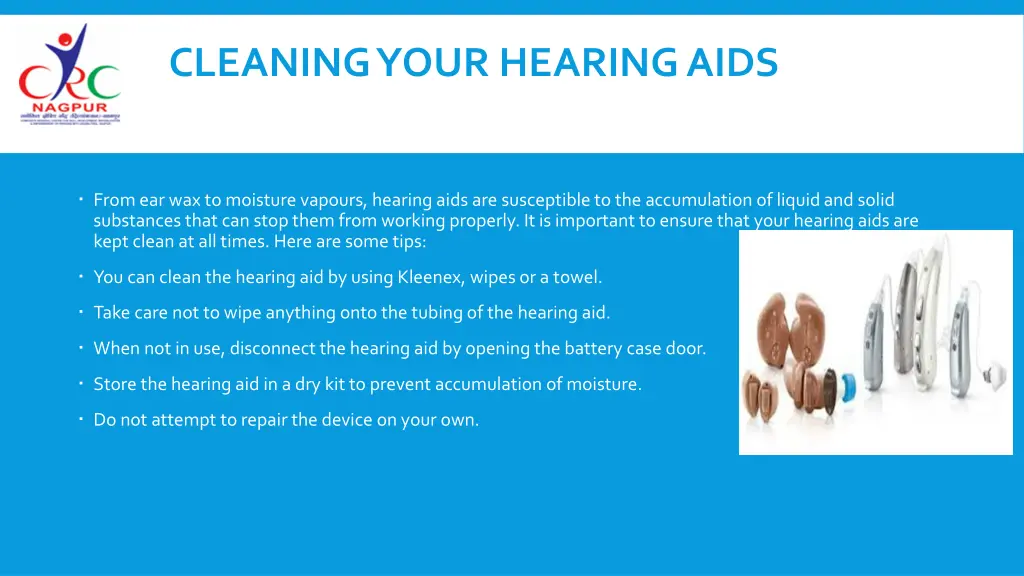 cleaning your hearing aids