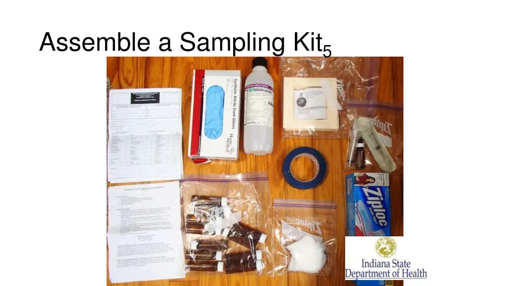 assemble a sampling kit 5