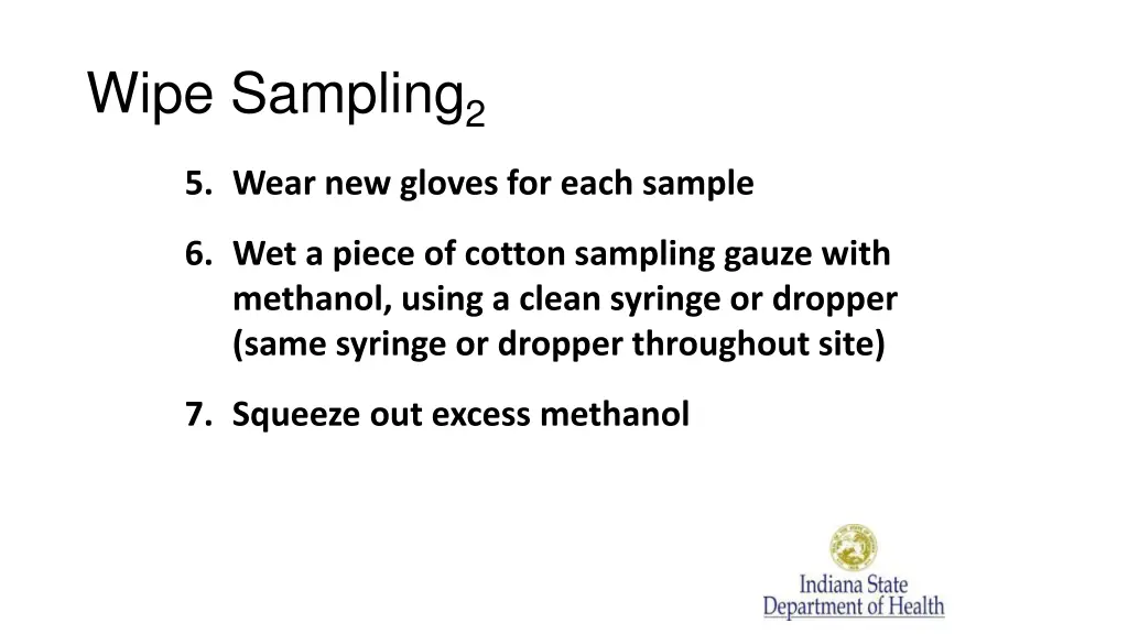 wipe sampling 2