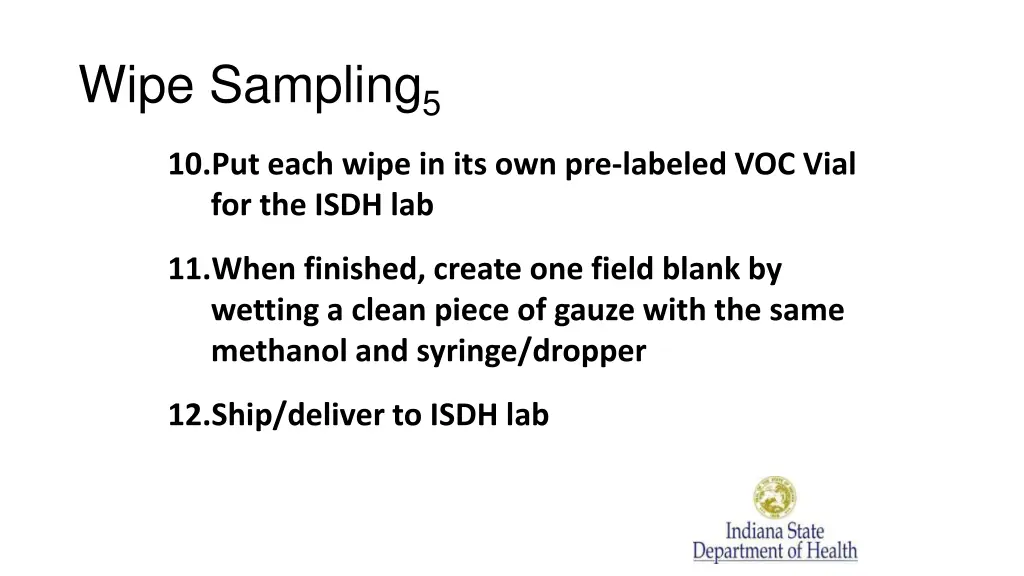 wipe sampling 5