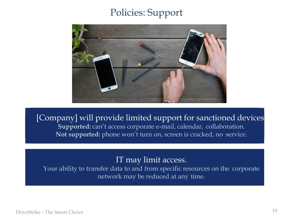 policies support