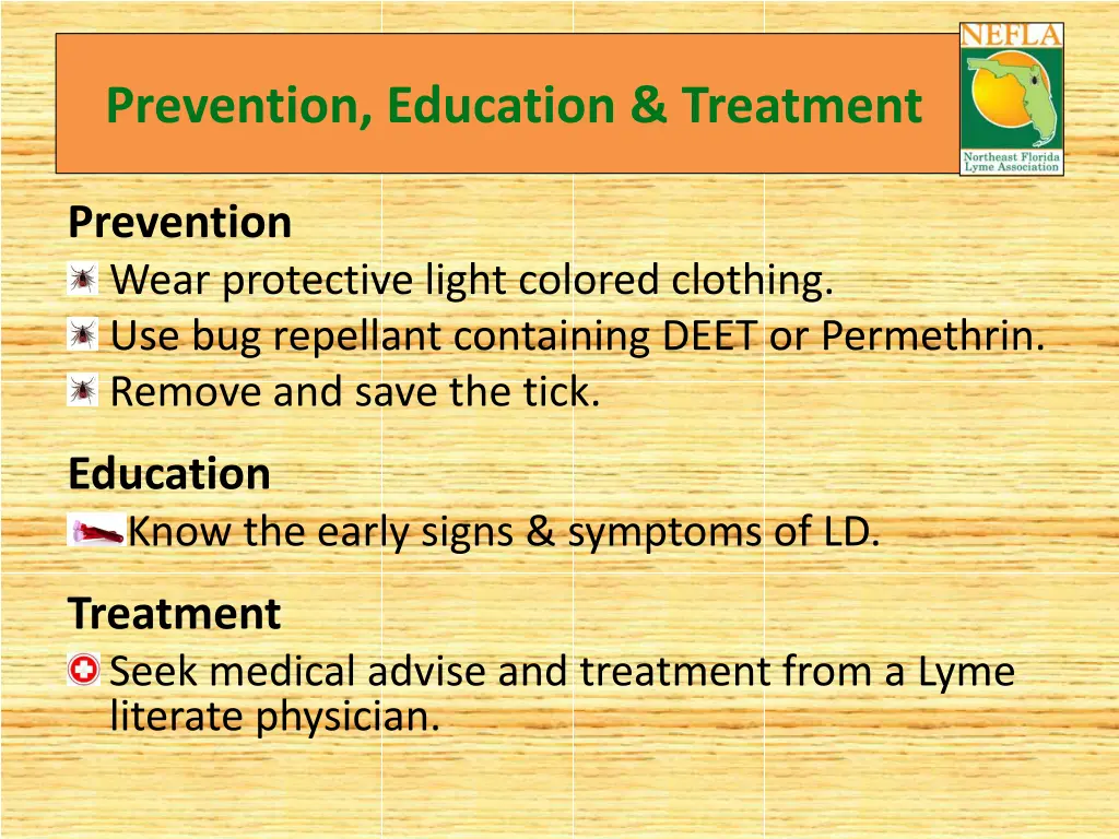 prevention education treatment